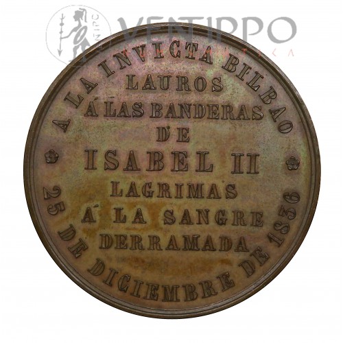 Medalla a la Invicta Bilbao, 1836, SC-