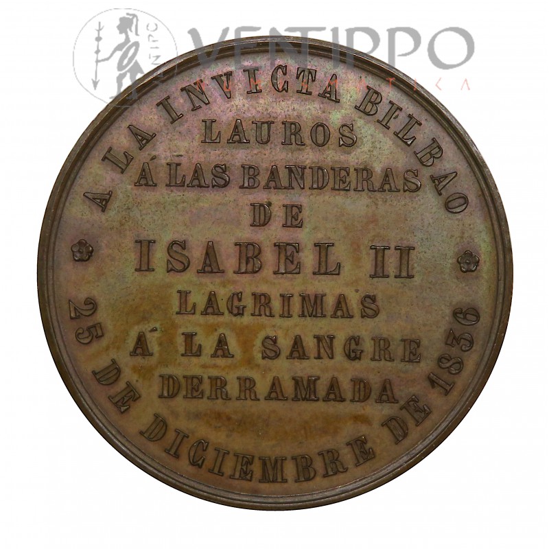 Medalla a la Invicta Bilbao, 1836, SC-