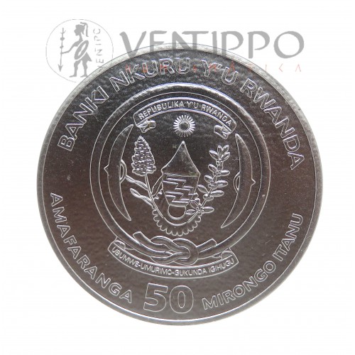 Ruanda, 50 Francs Plata ( 1 OZ 999 mls ) Serie Naútica, Kruzenshtern, 2026, BU