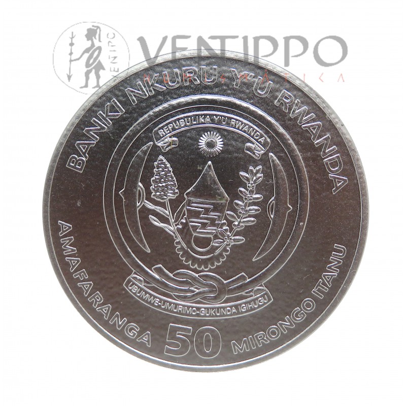 Ruanda, 50 Francs Plata ( 1 OZ 999 mls ) Serie Naútica, Kruzenshtern, 2026, BU