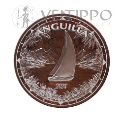 Moneda inversión, plata pura, bullion, Anguilla.