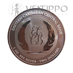 Moneda inversión, plata pura, bullion, Anguilla.