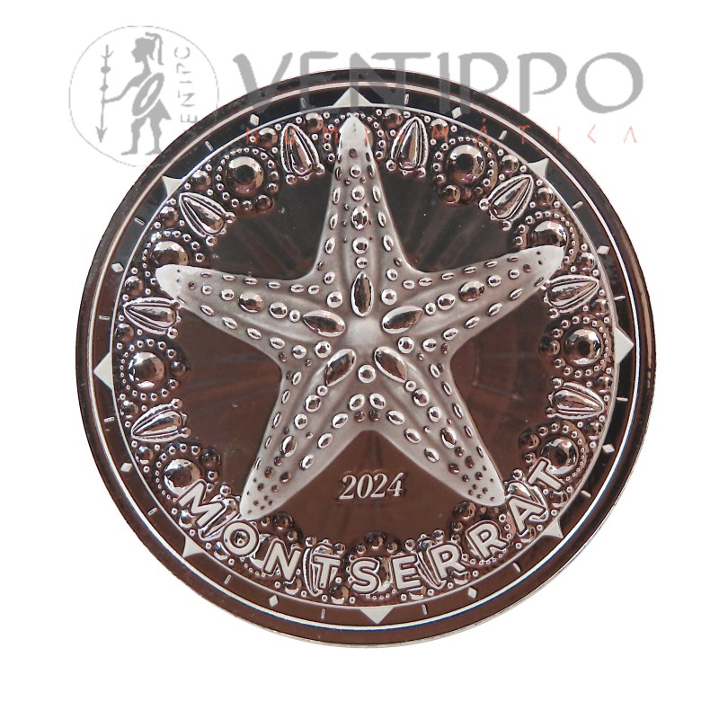 Moneda inversión, plata pura, bullion, Montserrat.