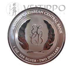 Moneda inversión, plata pura, bullion, Grenada.
