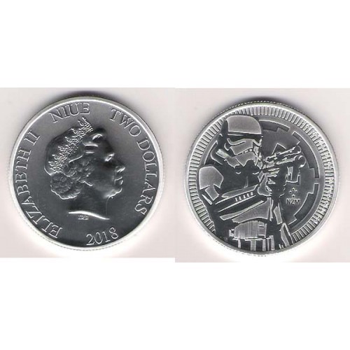 NIUE, 2 $ PLATA (1 OZ. 999 mls) 2018 STORMTROOPER, BU