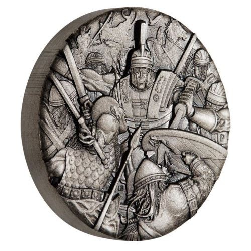 TUVALU, 2 $ PLATA (2 OZ 999 mls) LEGIONARIO ROMANO HIGH RELIEF