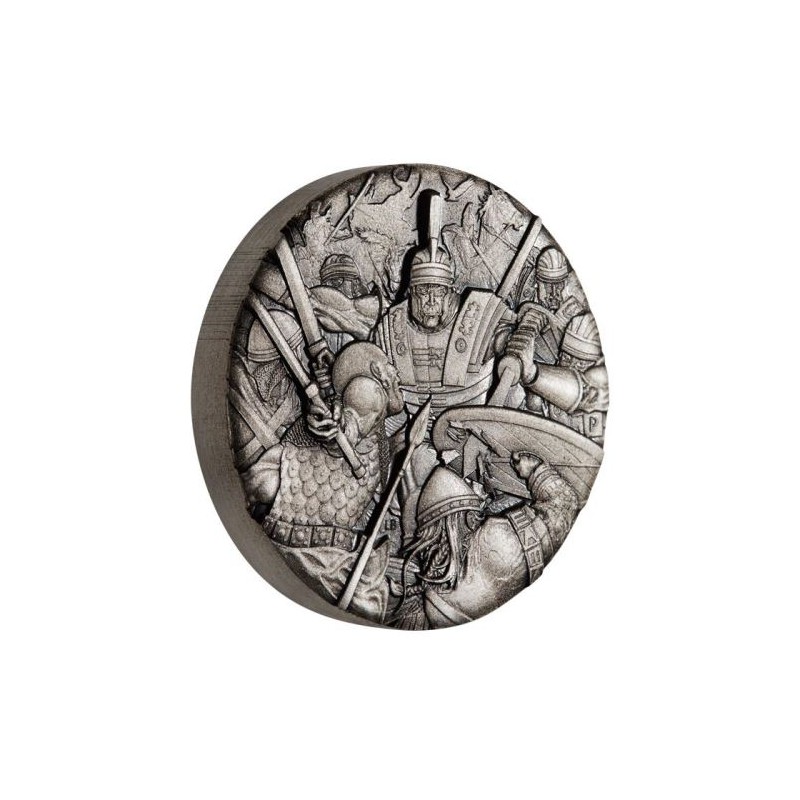 TUVALU, 2 $ PLATA (2 OZ 999 mls) LEGIONARIO ROMANO HIGH RELIEF