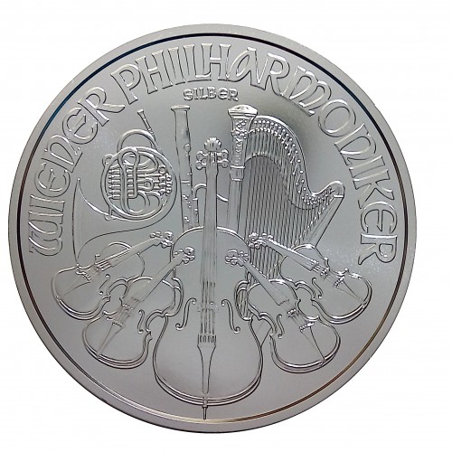 Austria, 1,5 € Plata ( 1 OZ. ley 999 mls. ) Filarmónica 2019, S/C