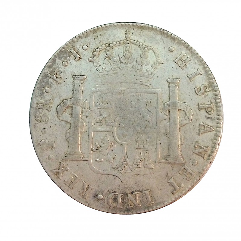 Carlos IV, 8 reales plata 1807, Potosí P.J. MBC+