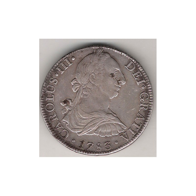 Carlos III, 8 Reales 1783 Mexico F.F., Mbc/Mbc+