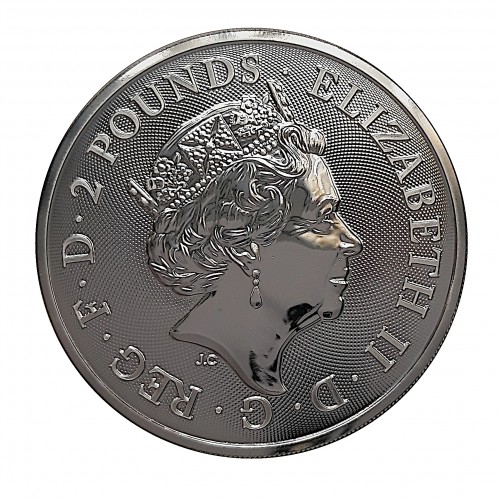 Gran Bretaña, 2 pounds plata (1 OZ. 999 mls), Buckingham Palace 2019 BU