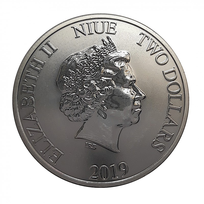 NIUE, 2 $ PLATA (1 OZ. 999 mls) AÑO LUNAR CERDEO 2019 BU