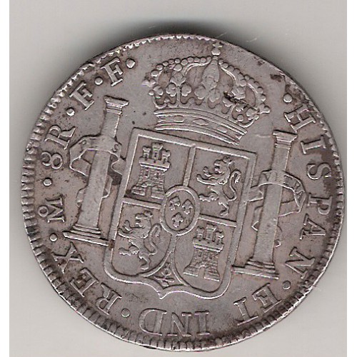 Carlos III, 8 Reales 1783 Mexico F.F., Mbc/Mbc+