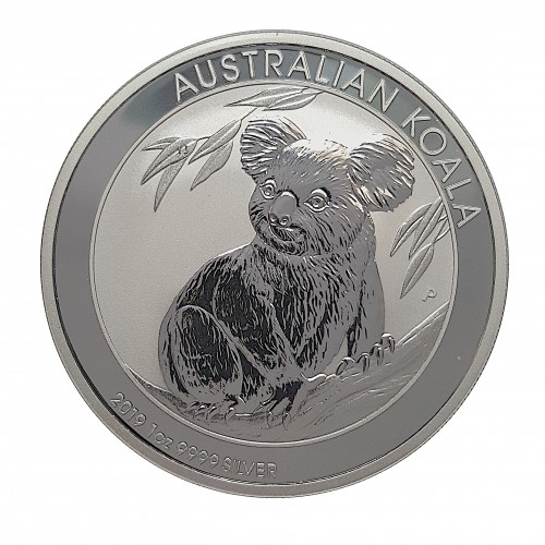 Australia, 1 $ Plata ( 1 OZ. 999 mls. ), Koala 2019, BU.