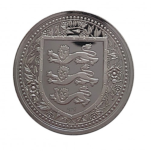 Gibraltar, 1 Pound Plata ( 1 OZ. 999 mls. ) Escudo Inglaterra, 2018, BU