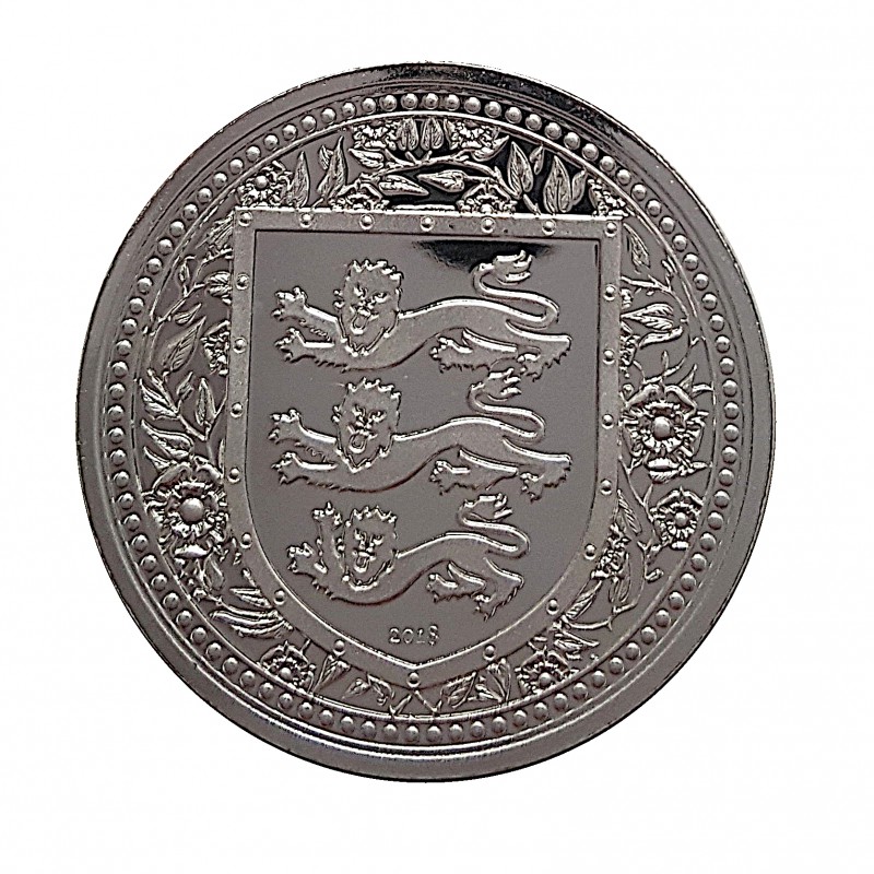 Gibraltar, 1 Pound Plata ( 1 OZ. 999 mls. ) Escudo Inglaterra, 2018, BU