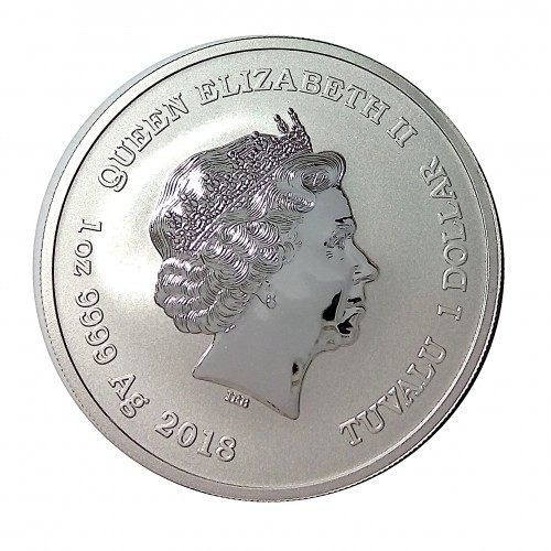 Tuvalu, Dollar palta ( 1 OZ. 999 mls. ) 2018, Black Panther, BU.