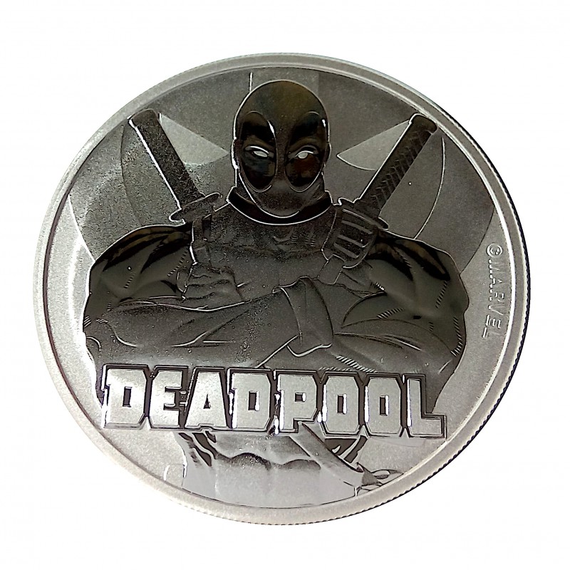 Tuvalu, Dollar plata ( 1 OZ. 999 mls. ) 2018, Dead Pool, BU.