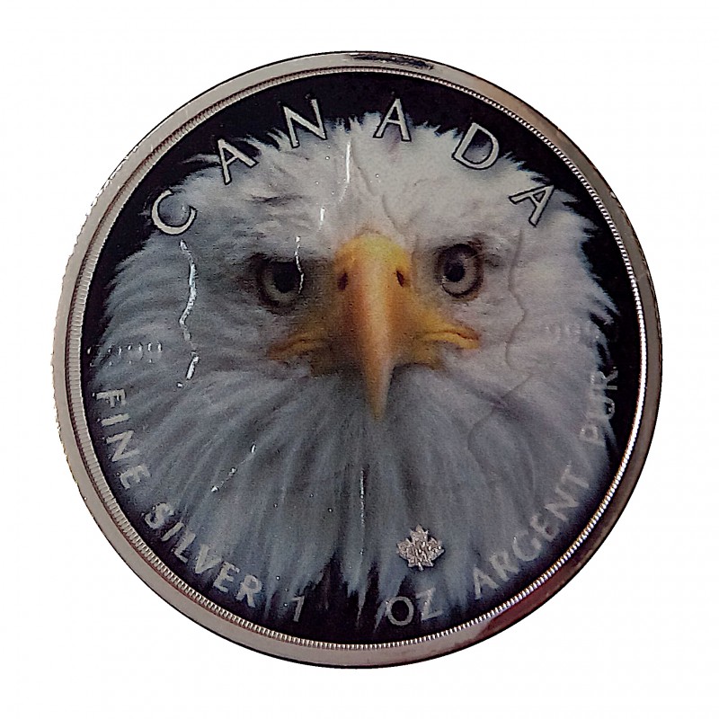 Canadá, 5 $ plata (1 OZ. 9999 mls) 2019 Canada´s Wildlife: Bald Eagle