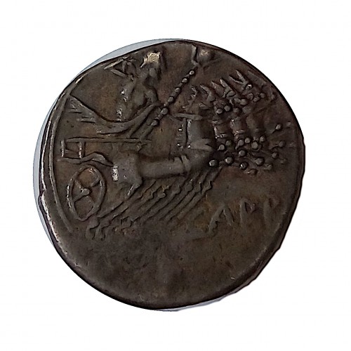 República Romana, denario plata, gens Papiria.