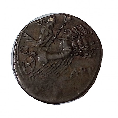 República Romana, denario plata, gens Papiria.