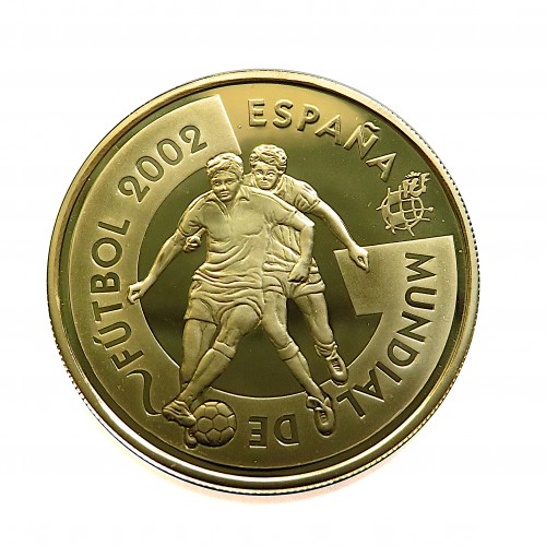 España, estuche completo plata y oro, Mundial Corea 2002 FDC