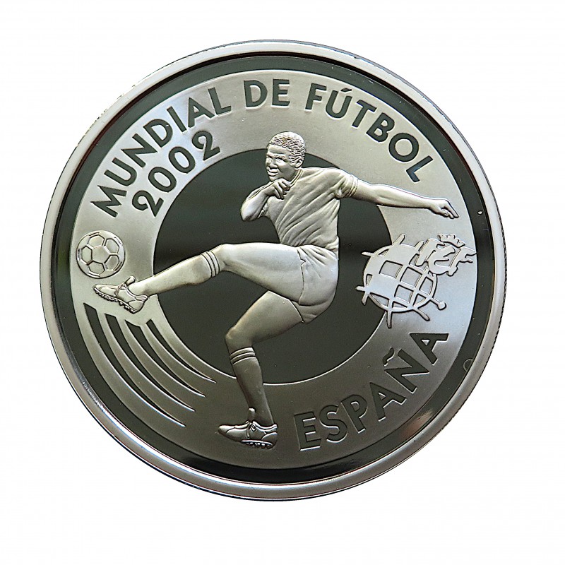 España, estuche completo plata y oro, Mundial Corea 2002 FDC