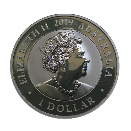 Australia, 1 $ Plata ( 1 OZ. 9999 mls. ) Ave del Paraiso 2019, BU.