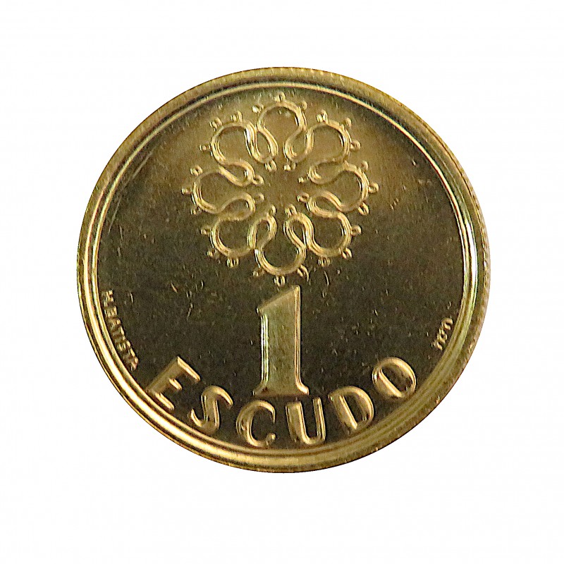 Portugal, Escudo Oro ( 4,6 gramos, Ley de 917 mls. ), 2001 Estuche + Certificado.