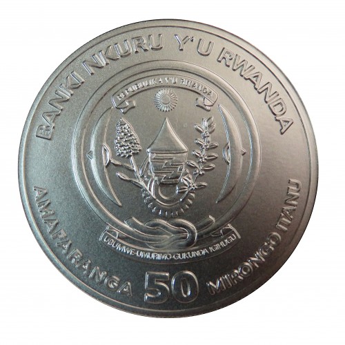 Ruanda, 50 Francs ( 1 OZ. 999 mls) HMS Victoria 2019 S/C