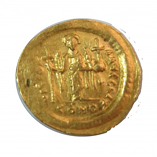 Imperio Bizantino, Sólido Oro Justino I, EBC-/ MBC+