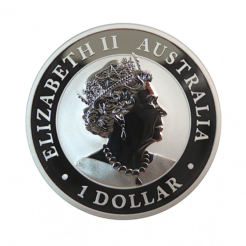 Australia, 1 $ Plata ( 1 OZ. 999 mls. ) Águila 2019, BU.