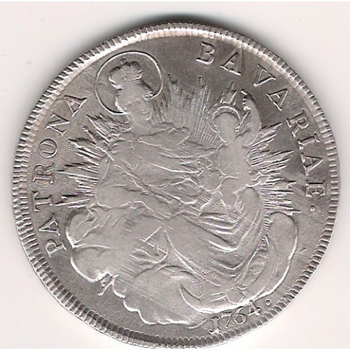 Estados Alemanes, Baviera, Thaler plata, Maximiliano III, 1764