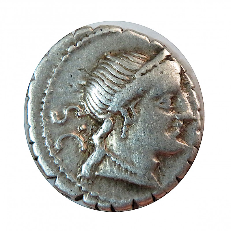 República, Denario plata, Gens Naevia, MBC.