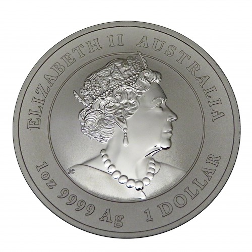 Australia, 1 $ Plata ( 1 OZ. 9999 mls. ) Año de la Rata III, 2020, BU.