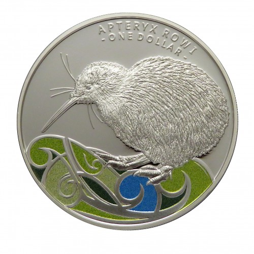 Nueva Zelanda, Dollar Plata ( 1 OZ. 999 mls. ) 2020 Kiwi Rowi, PROOF.
