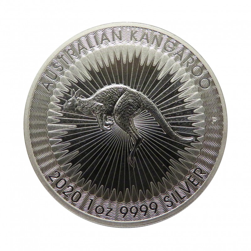 Australia, 1 $ Plata ( 1 OZ. 9999 mls. ) Canguro Perth 2020 S/C