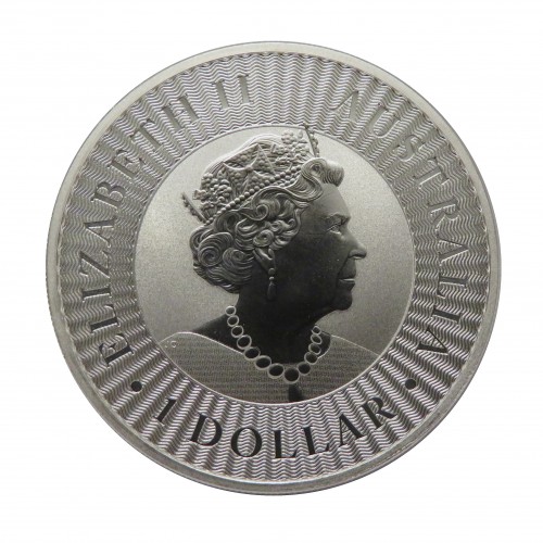 Australia, 1 $ Plata ( 1 OZ. 9999 mls. ) Canguro Perth 2020 S/C