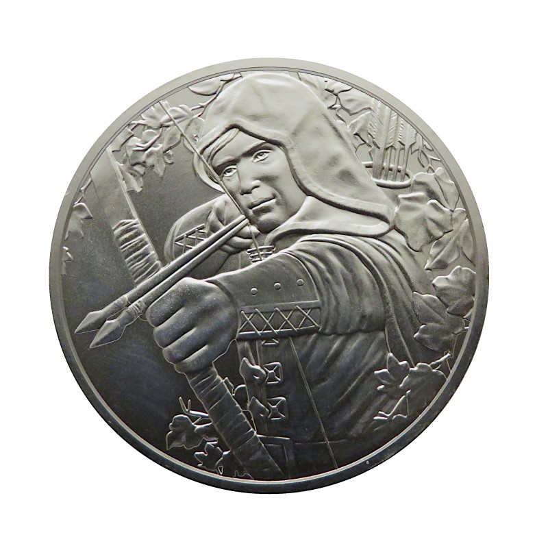Austria, 1,5 € Plata ( 1 OZ. 999 mls. ) Robin Hood 2019, S/C.