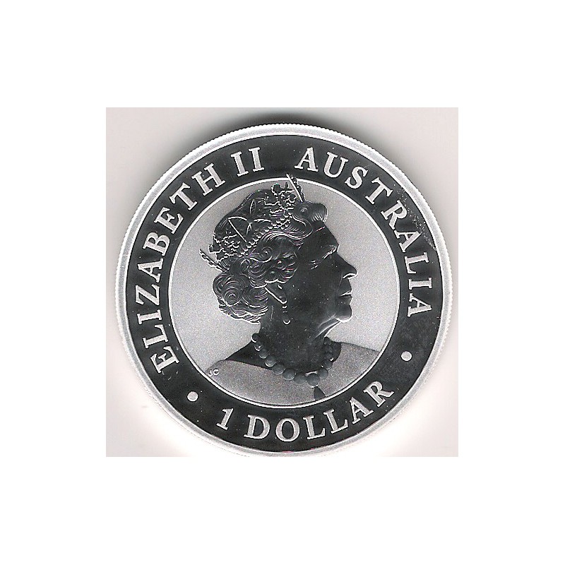 Australia, 1 $ Plata ( 1 OZ. 999 mls. ) Kookaburra 2019