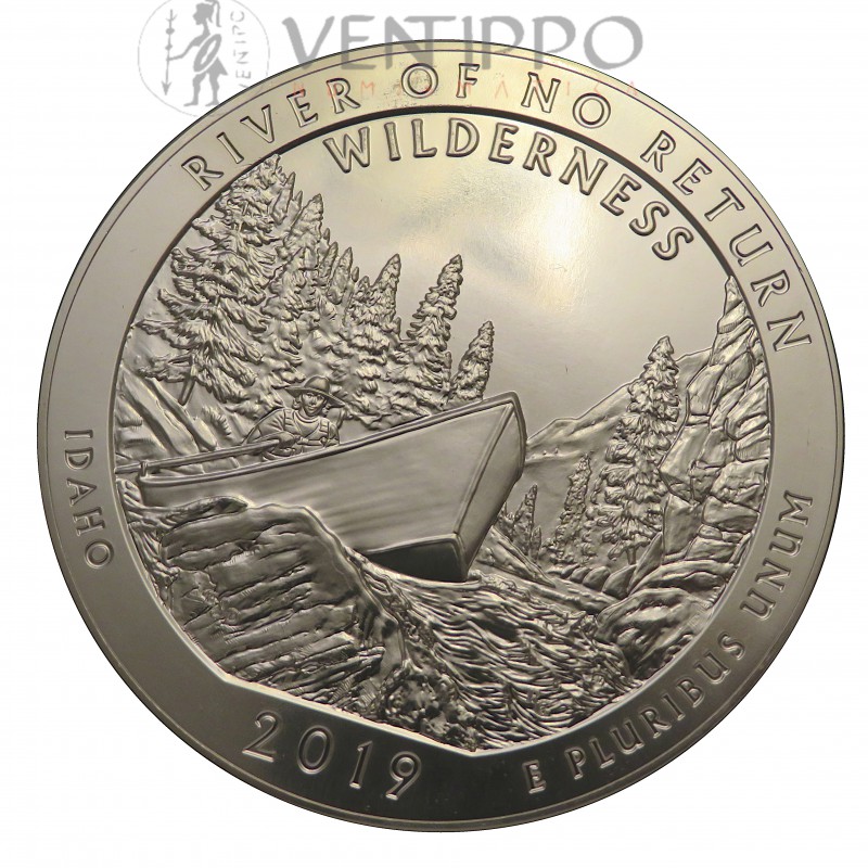 Estados Unidos, Quarter Dollar ( 5 OZ 999 mls. ) 2019, Wilderness, Idaho.