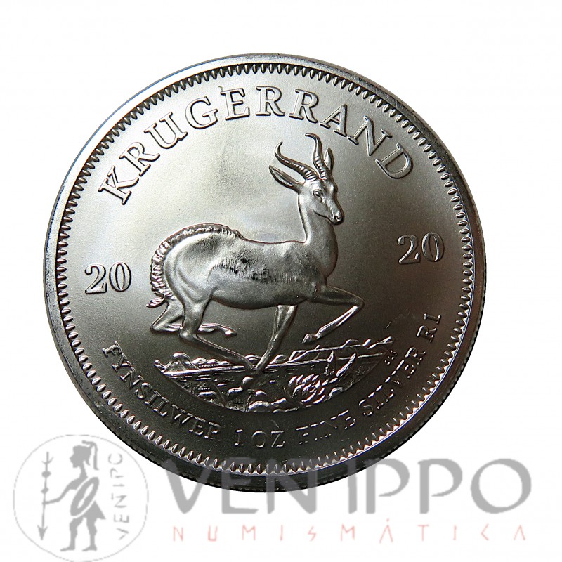 Sudáfrica, Kruguerrand Plata ( 1 OZ. 999 mls. ) 2020 S/C