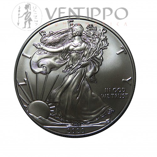 Estados Unidos, Dollar Plata ( 1 OZ, 999 mls. ) Liberty Eagle 2020 S/C.