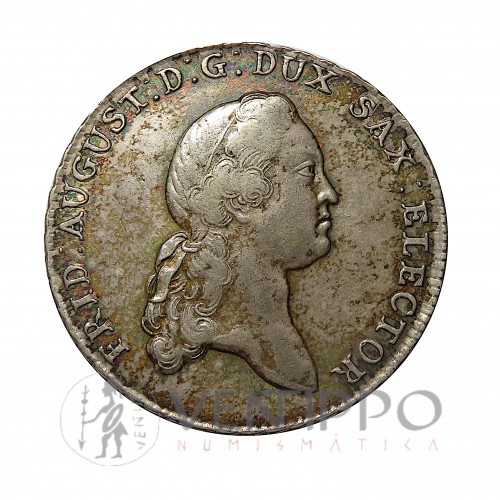 Estados Alemanes, Sajonia - Albertine, Thaler plata, 1774, MBC.
