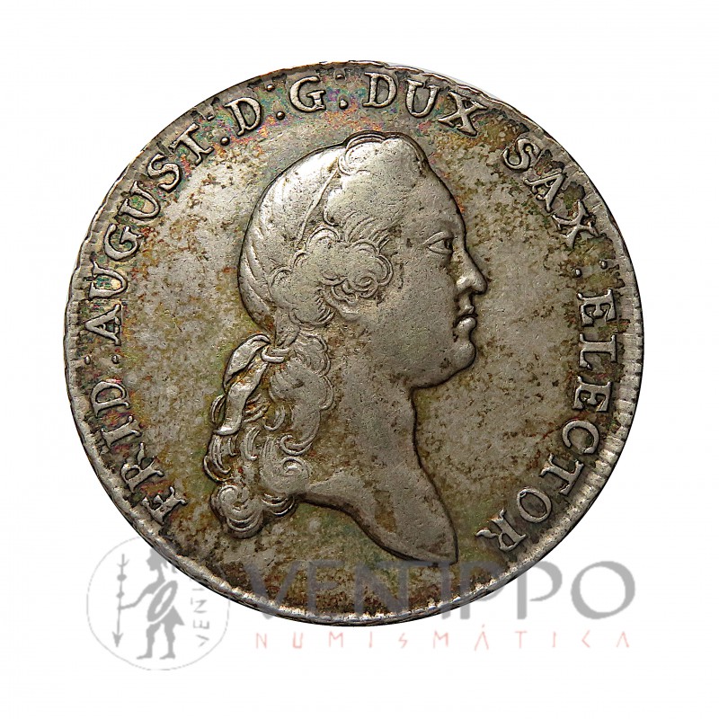 Estados Alemanes, Sajonia - Albertine, Thaler plata, 1774, MBC.