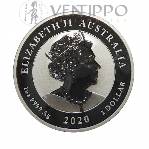 Australia, Dollar plata ( 31,10 grs. ley 999 mls. )Bull and Bear, 2020, BU.
