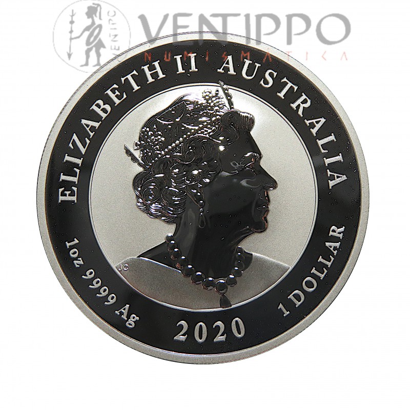 Australia, Dollar plata ( 31,10 grs. ley 999 mls. )Bull and Bear, 2020, BU.