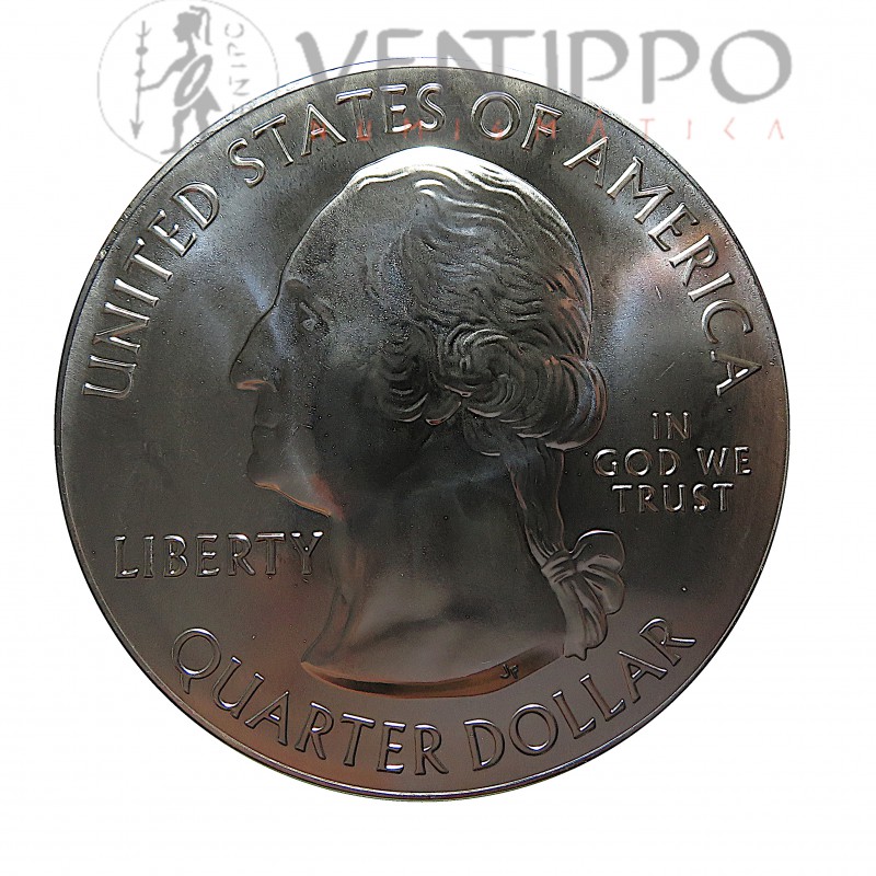 Estados Unidos, Quarter Dollar ( 5 OZ. 999 mls. ) 2020, American Samoa, BU.