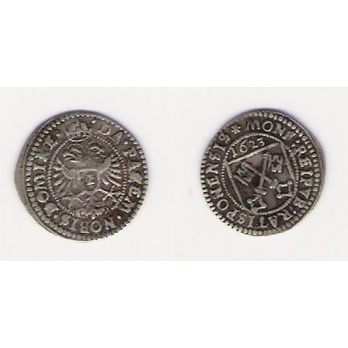 ESTADOS ALEMANES, REGENSBURG, CIUDAD IMPERIAL 2 KREUZER, 1623,