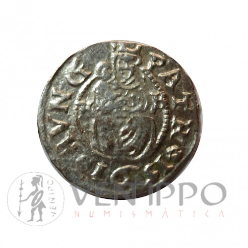 Hungría, Denar Plata Rudolf II, 1591, MBC.